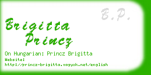 brigitta princz business card